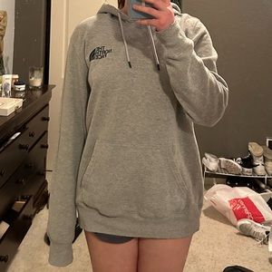 Grey The north face hoodie